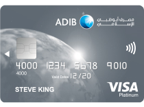ADIB Platinum Visa cashback card- Bankbychoice